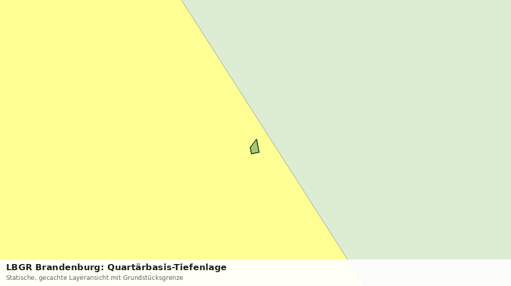 Statische Kartenansicht: LBGR Brandenburg: Quartärbasis-Tiefenlage