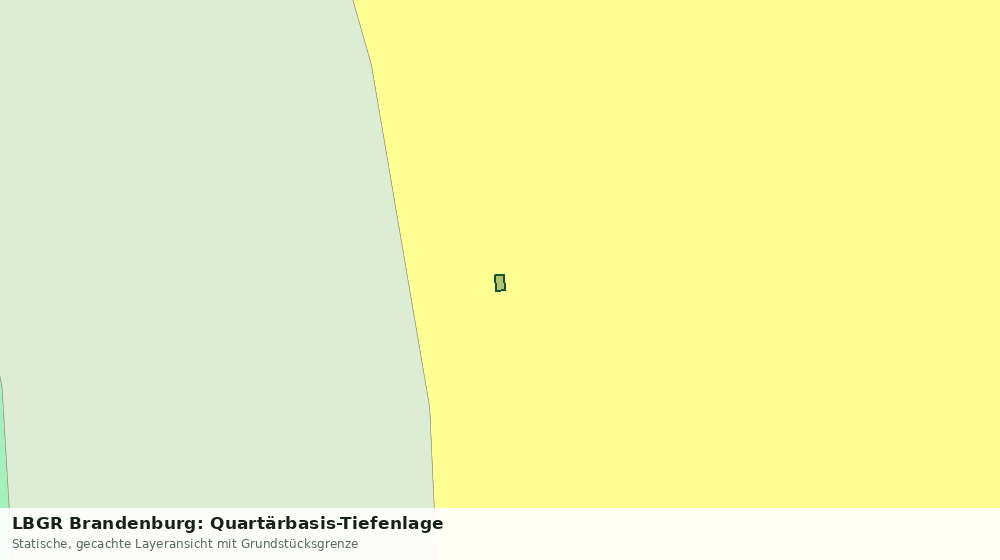 Statische Kartenansicht: LBGR Brandenburg: Quartärbasis-Tiefenlage
