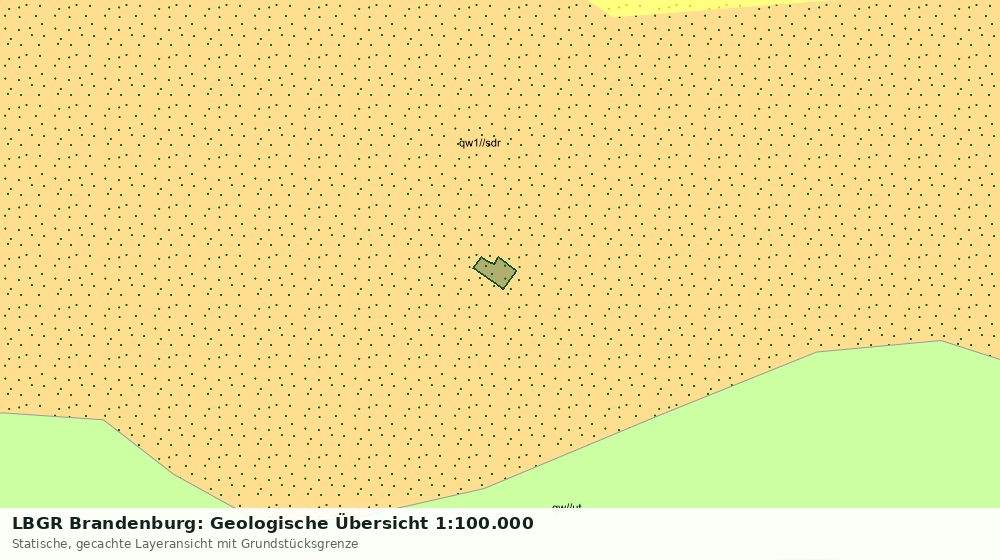 Statische Kartenansicht: LBGR Brandenburg: Geologische Übersicht 1:100.000