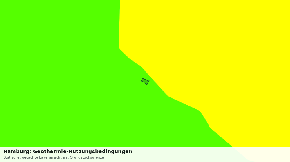 Statische Kartenansicht: Hamburg: Geothermie-Nutzungsbedingungen