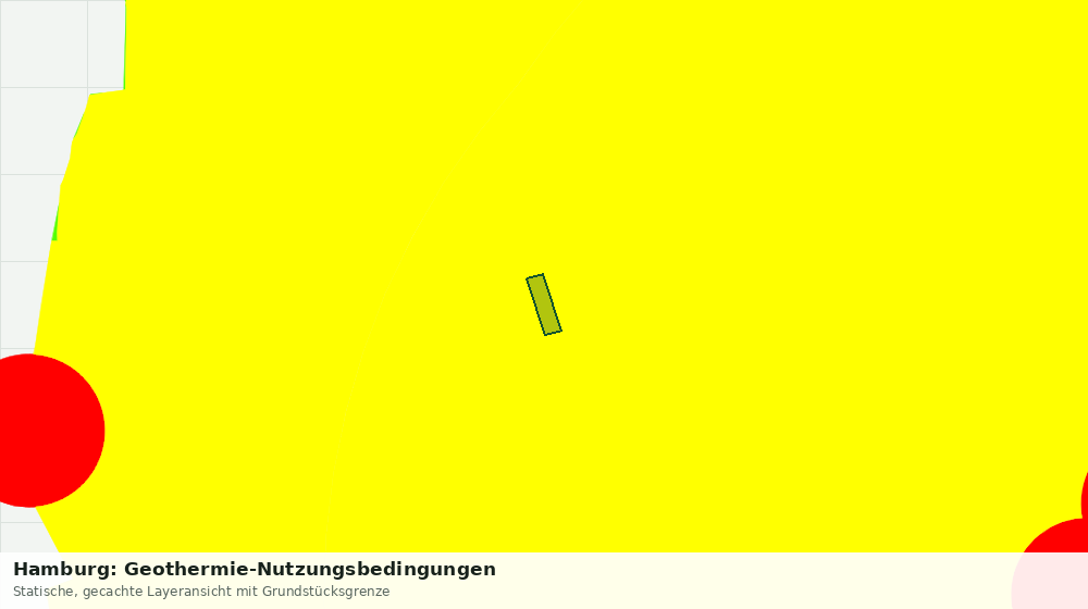 Statische Kartenansicht: Hamburg: Geothermie-Nutzungsbedingungen