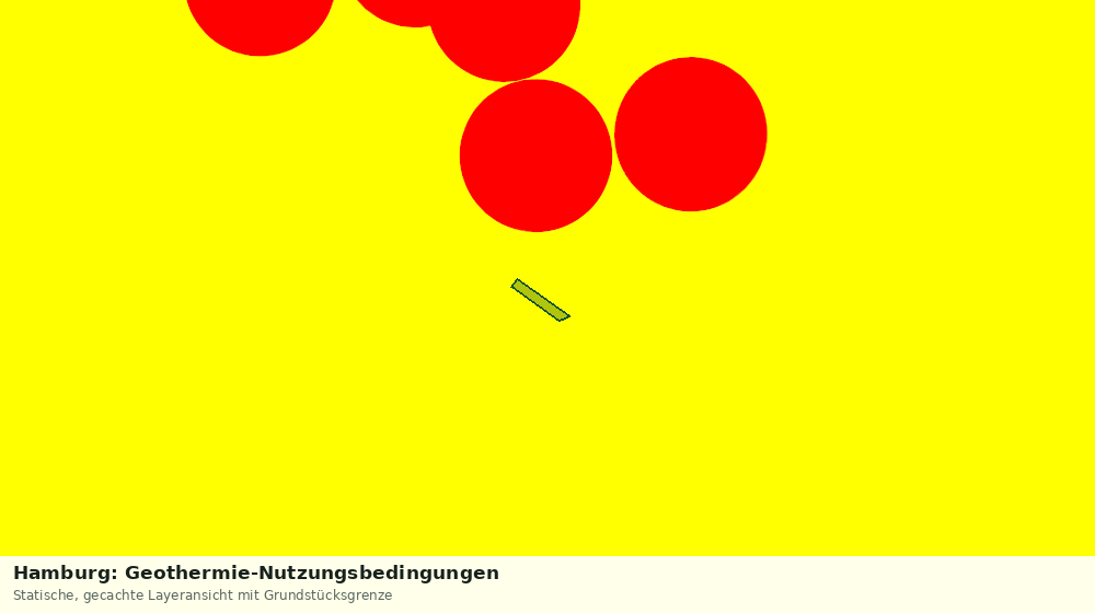 Statische Kartenansicht: Hamburg: Geothermie-Nutzungsbedingungen