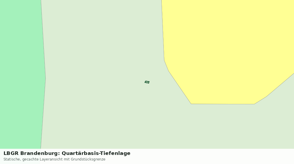 Statische Kartenansicht: LBGR Brandenburg: Quartärbasis-Tiefenlage