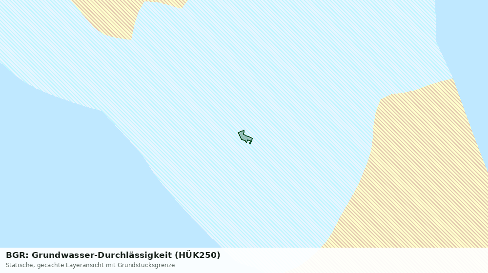 Statische Kartenansicht: BGR: Grundwasser-Durchlässigkeit (HÜK250)