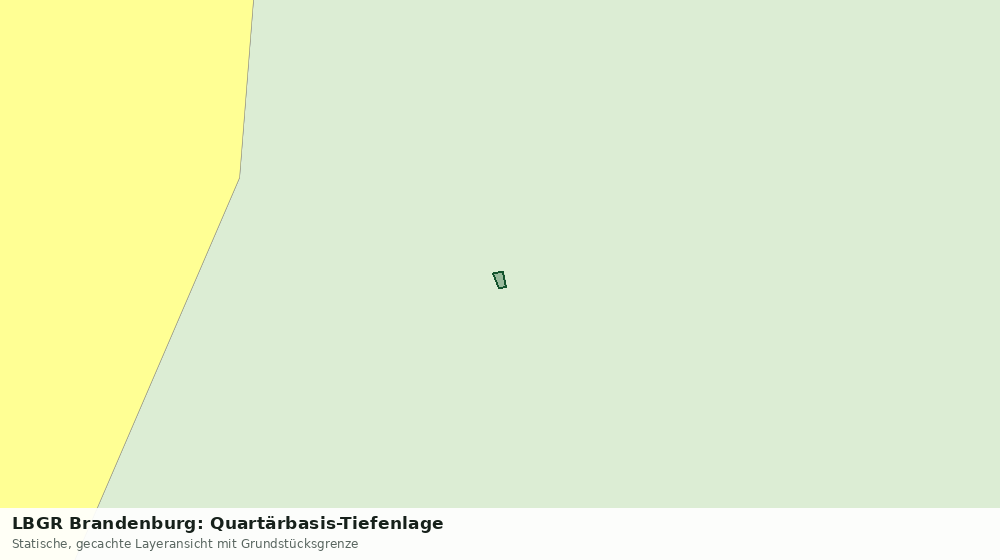 Statische Kartenansicht: LBGR Brandenburg: Quartärbasis-Tiefenlage