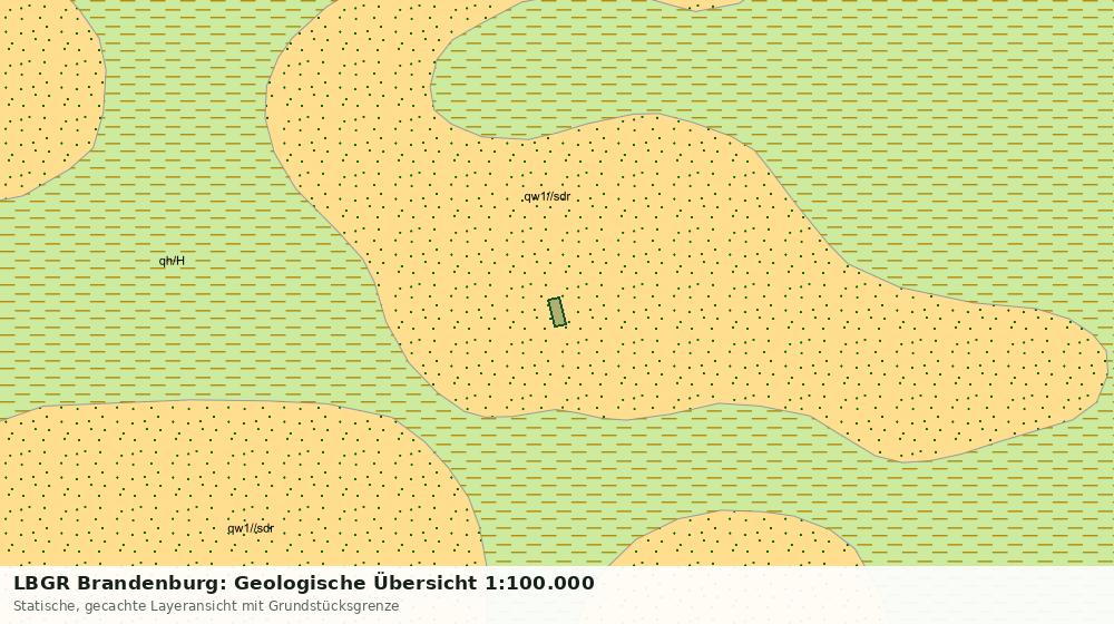 Statische Kartenansicht: LBGR Brandenburg: Geologische Übersicht 1:100.000