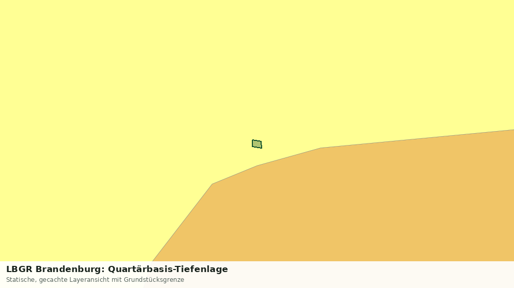 Statische Kartenansicht: LBGR Brandenburg: Quartärbasis-Tiefenlage