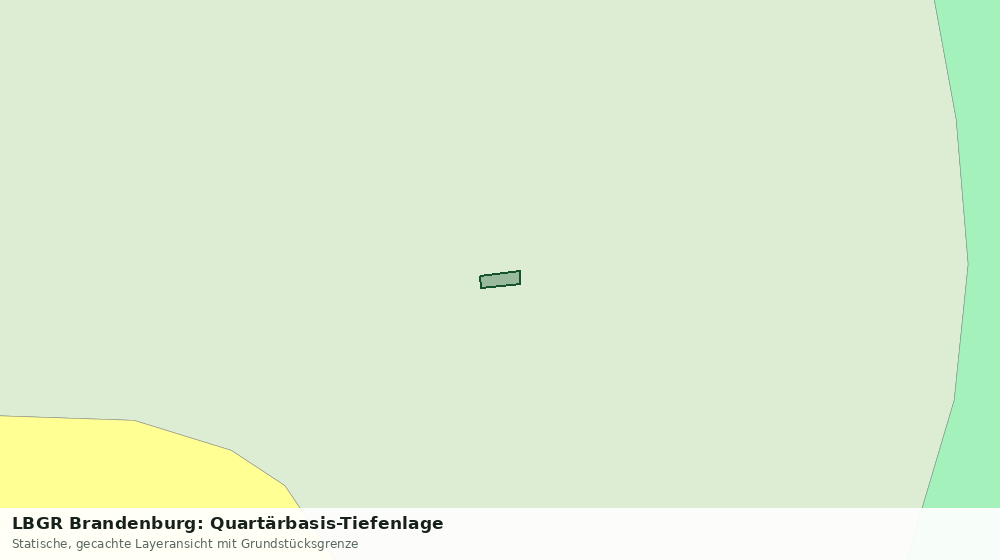 Statische Kartenansicht: LBGR Brandenburg: Quartärbasis-Tiefenlage