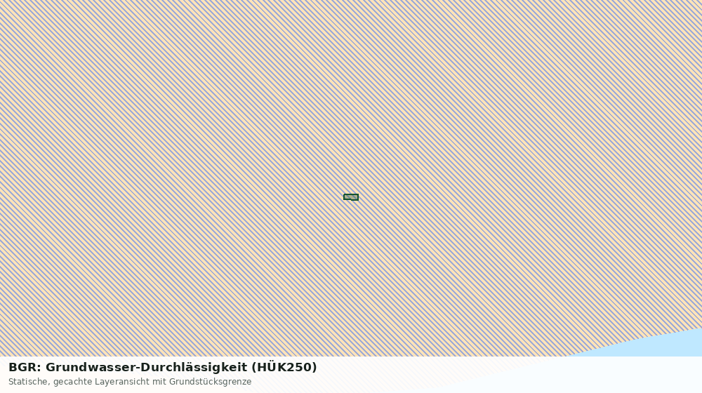 Statische Kartenansicht: BGR: Grundwasser-Durchlässigkeit (HÜK250)