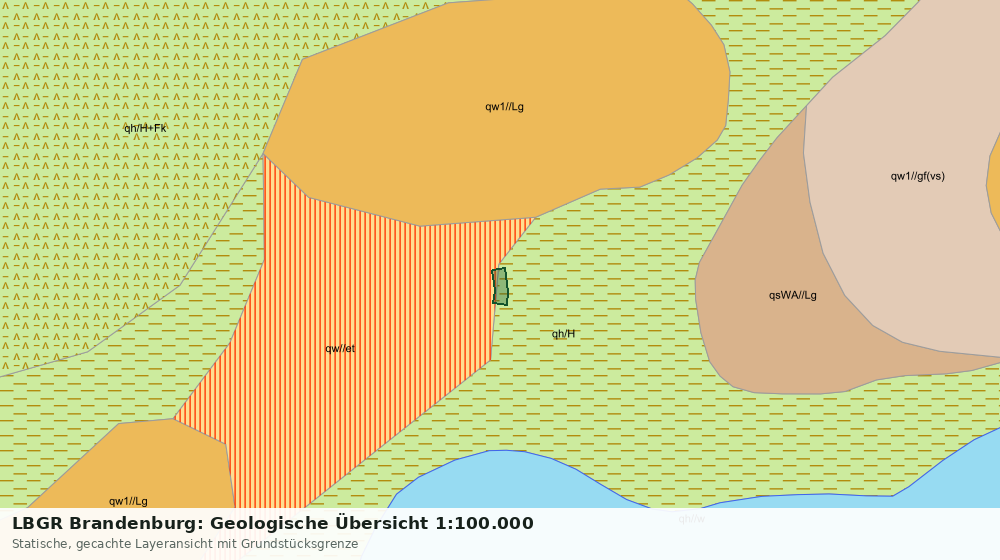Statische Kartenansicht: LBGR Brandenburg: Geologische Übersicht 1:100.000