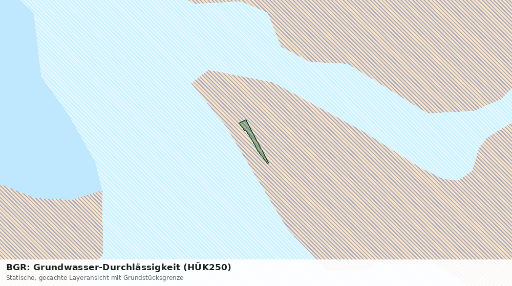 Statische Kartenansicht: BGR: Grundwasser-Durchlässigkeit (HÜK250)