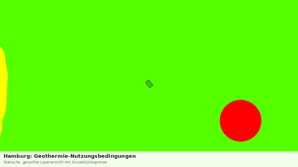 Statische Kartenansicht: Hamburg: Geothermie-Nutzungsbedingungen