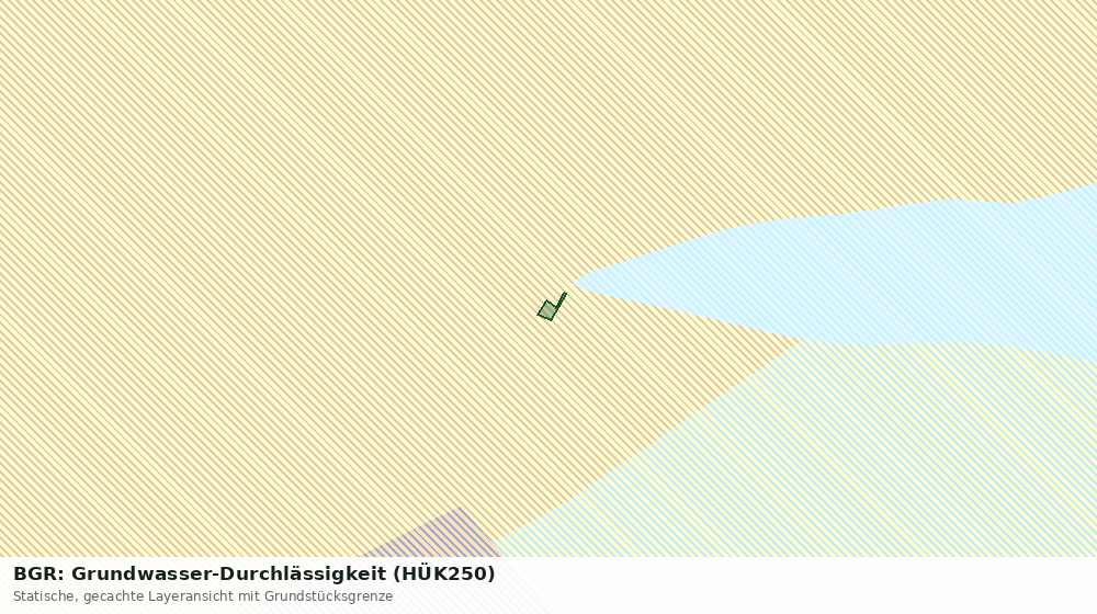 Statische Kartenansicht: BGR: Grundwasser-Durchlässigkeit (HÜK250)