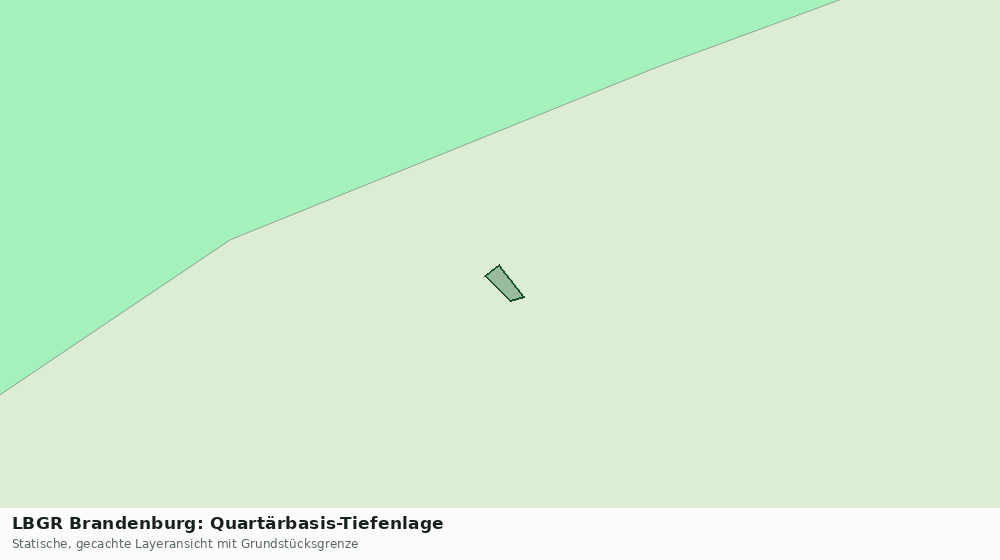 Statische Kartenansicht: LBGR Brandenburg: Quartärbasis-Tiefenlage