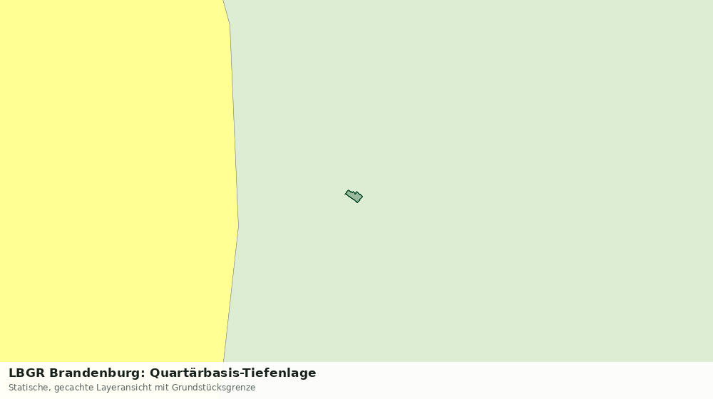 Statische Kartenansicht: LBGR Brandenburg: Quartärbasis-Tiefenlage