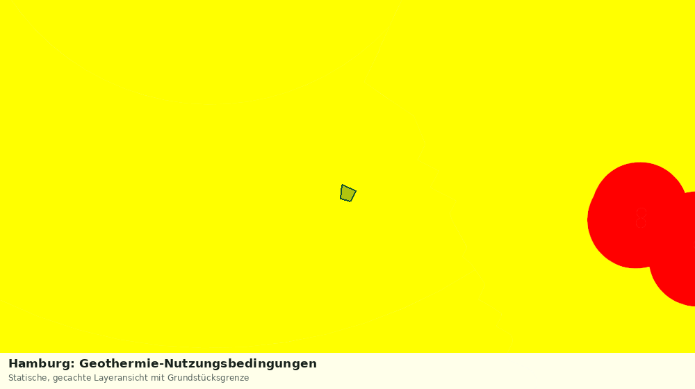 Statische Kartenansicht: Hamburg: Geothermie-Nutzungsbedingungen