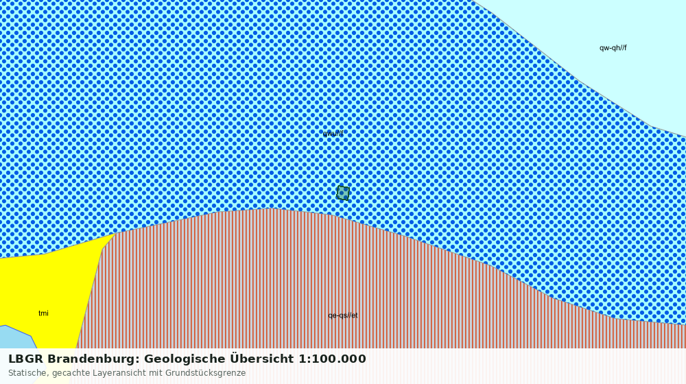 Statische Kartenansicht: LBGR Brandenburg: Geologische Übersicht 1:100.000