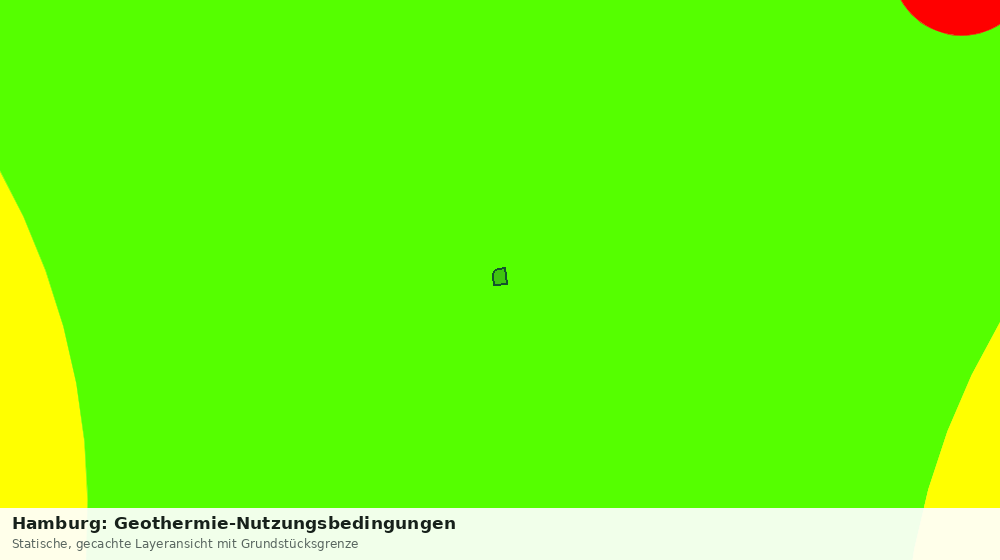 Statische Kartenansicht: Hamburg: Geothermie-Nutzungsbedingungen