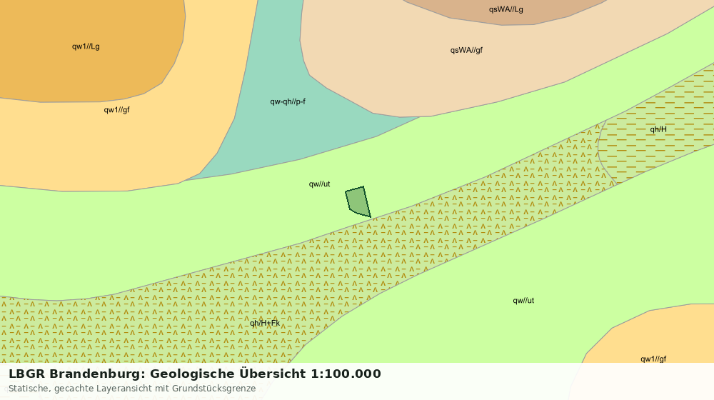 Statische Kartenansicht: LBGR Brandenburg: Geologische Übersicht 1:100.000