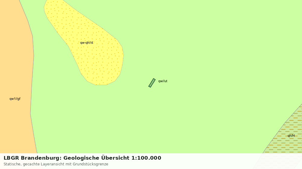 Statische Kartenansicht: LBGR Brandenburg: Geologische Übersicht 1:100.000