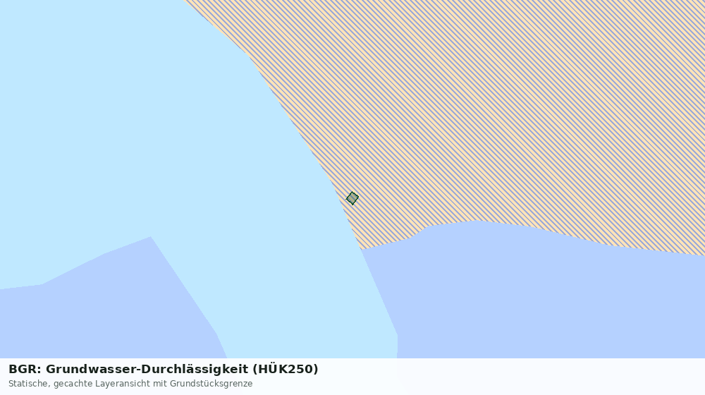 Statische Kartenansicht: BGR: Grundwasser-Durchlässigkeit (HÜK250)