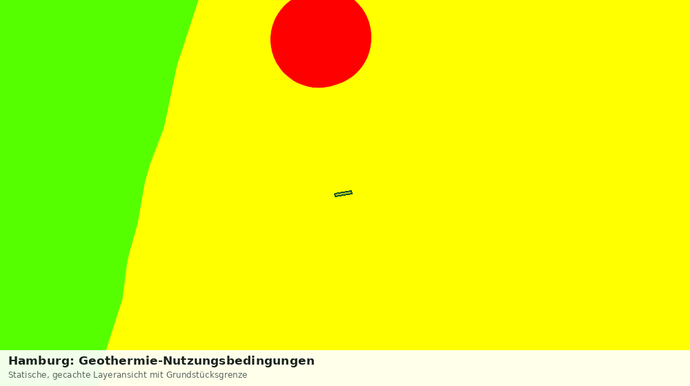Statische Kartenansicht: Hamburg: Geothermie-Nutzungsbedingungen