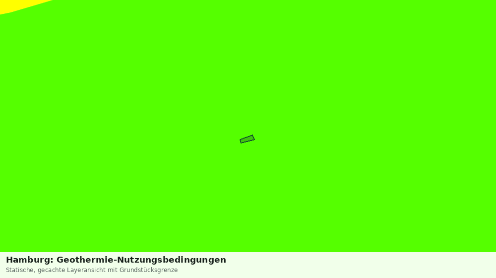 Statische Kartenansicht: Hamburg: Geothermie-Nutzungsbedingungen