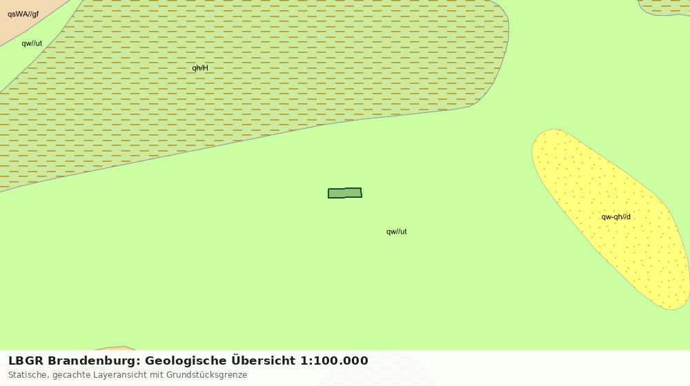 Statische Kartenansicht: LBGR Brandenburg: Geologische Übersicht 1:100.000