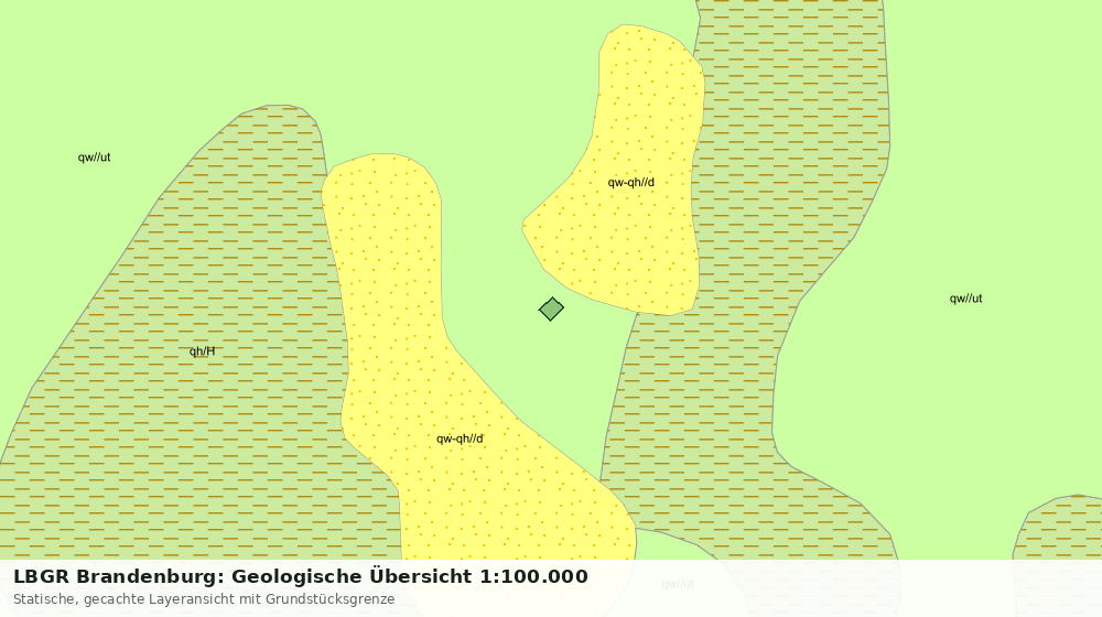Statische Kartenansicht: LBGR Brandenburg: Geologische Übersicht 1:100.000