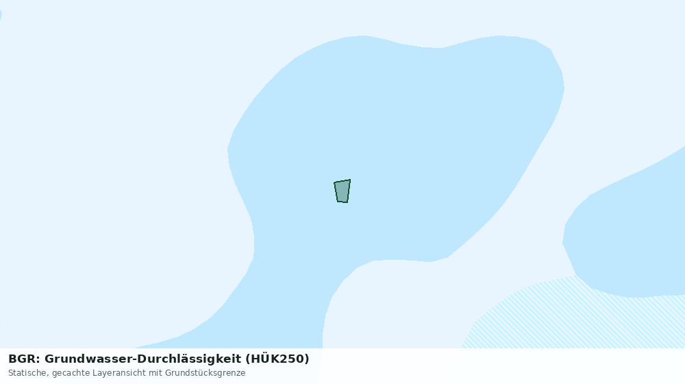 Statische Kartenansicht: BGR: Grundwasser-Durchlässigkeit (HÜK250)