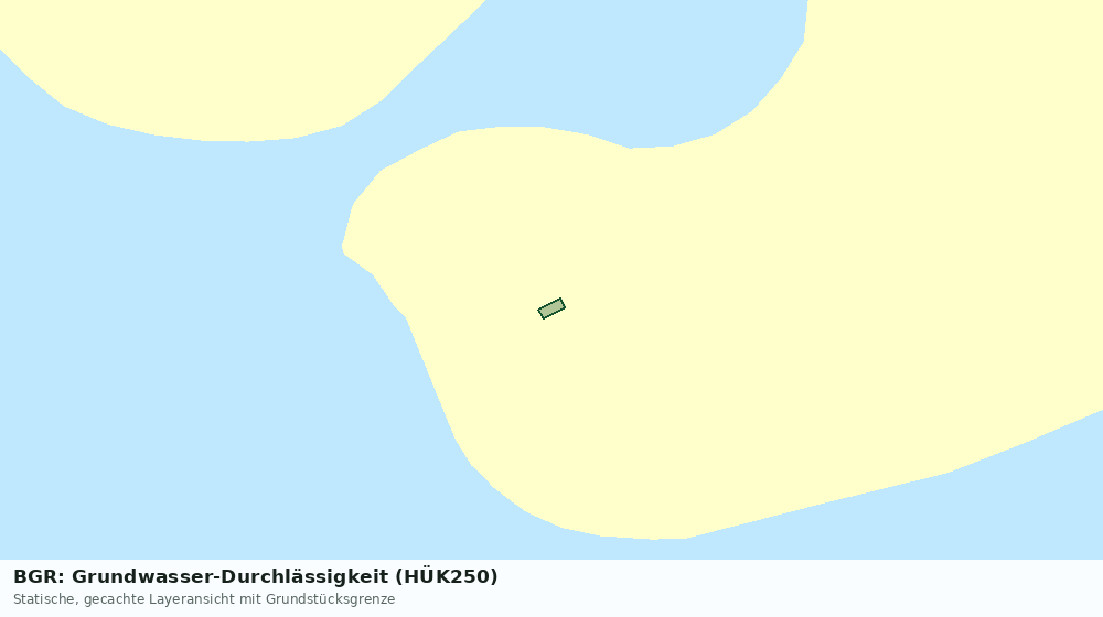 Statische Kartenansicht: BGR: Grundwasser-Durchlässigkeit (HÜK250)