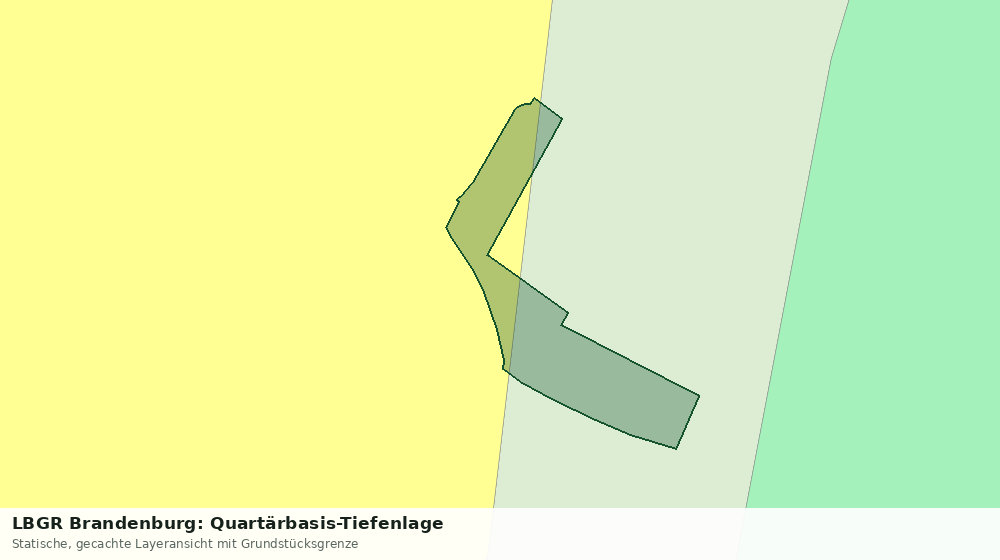 Statische Kartenansicht: LBGR Brandenburg: Quartärbasis-Tiefenlage