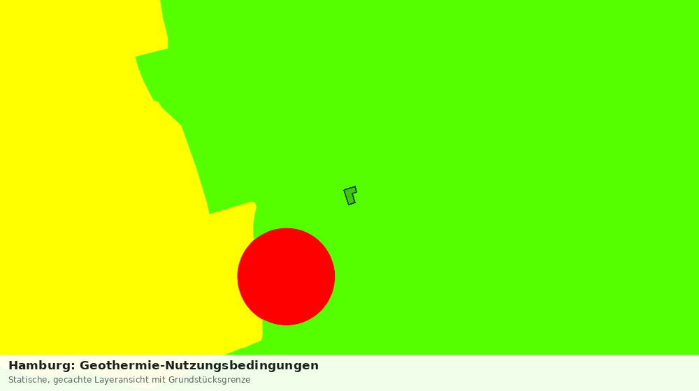 Statische Kartenansicht: Hamburg: Geothermie-Nutzungsbedingungen