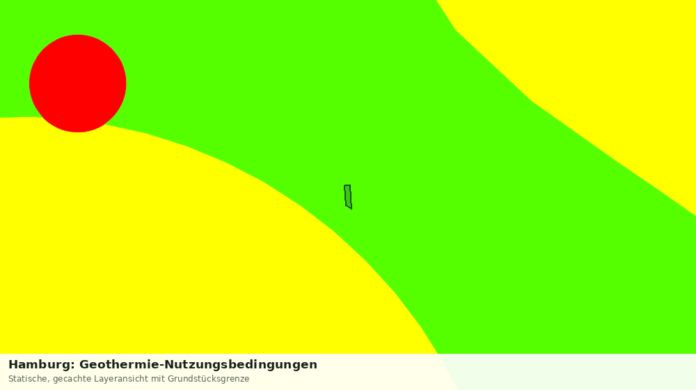 Statische Kartenansicht: Hamburg: Geothermie-Nutzungsbedingungen
