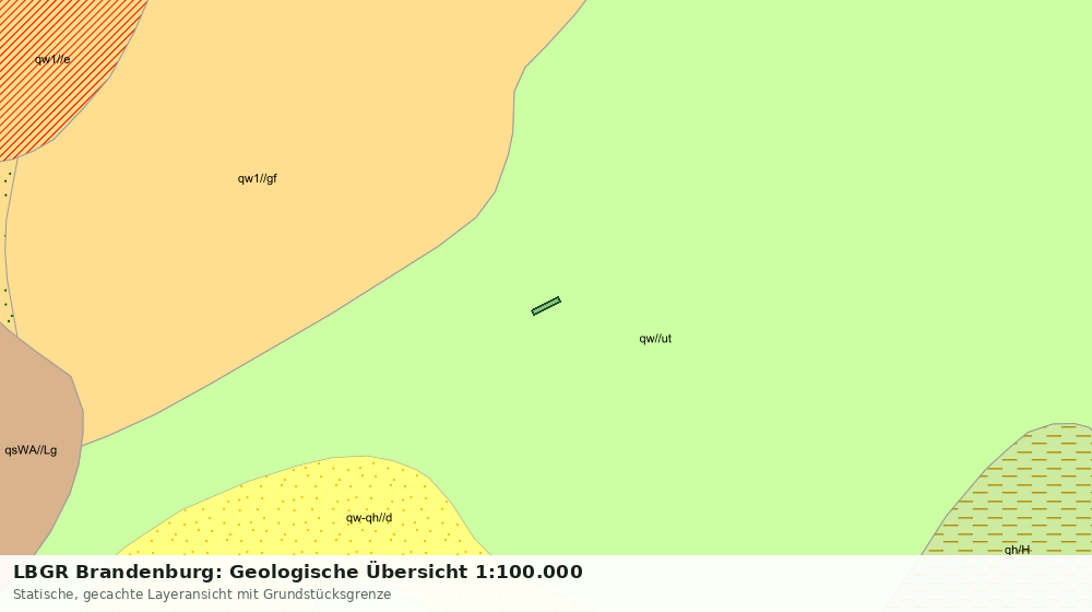 Statische Kartenansicht: LBGR Brandenburg: Geologische Übersicht 1:100.000