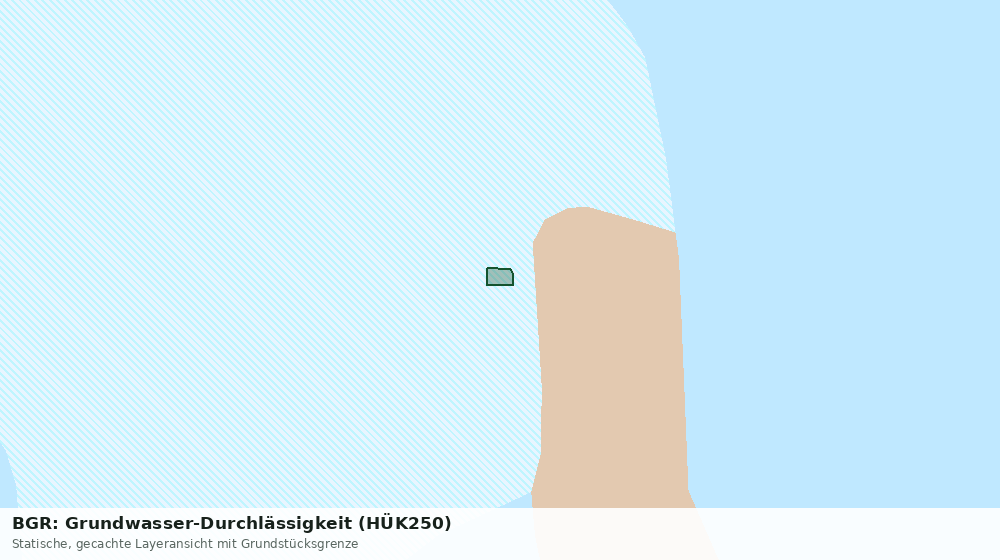 Statische Kartenansicht: BGR: Grundwasser-Durchlässigkeit (HÜK250)