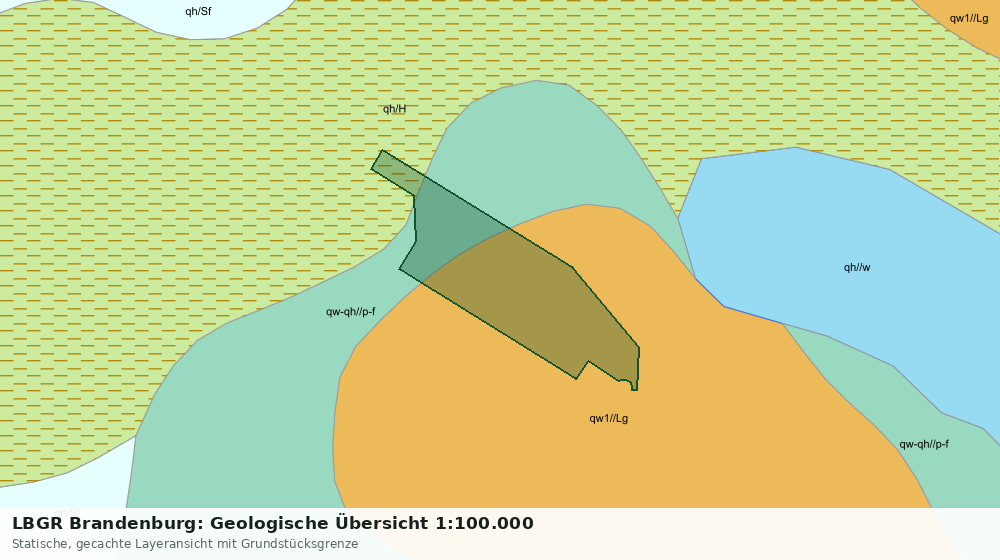 Statische Kartenansicht: LBGR Brandenburg: Geologische Übersicht 1:100.000