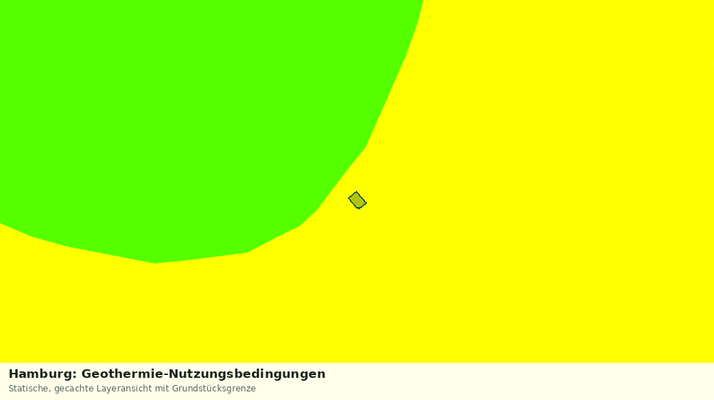 Statische Kartenansicht: Hamburg: Geothermie-Nutzungsbedingungen