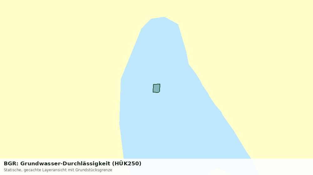 Statische Kartenansicht: BGR: Grundwasser-Durchlässigkeit (HÜK250)