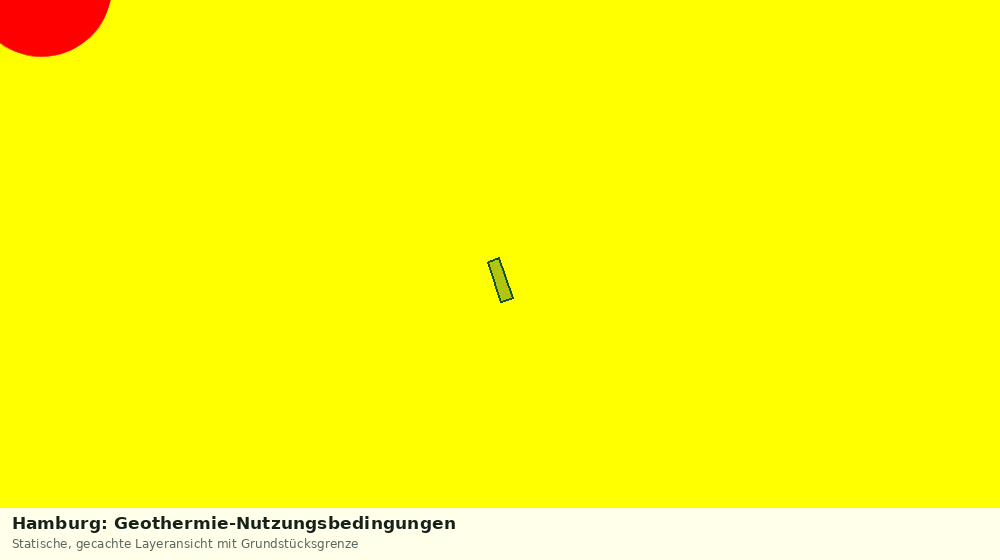 Statische Kartenansicht: Hamburg: Geothermie-Nutzungsbedingungen