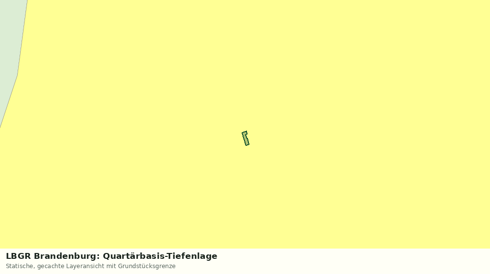 Statische Kartenansicht: LBGR Brandenburg: Quartärbasis-Tiefenlage