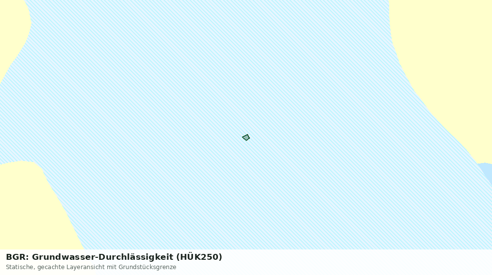 Statische Kartenansicht: BGR: Grundwasser-Durchlässigkeit (HÜK250)