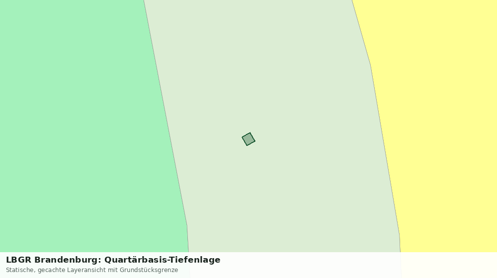 Statische Kartenansicht: LBGR Brandenburg: Quartärbasis-Tiefenlage
