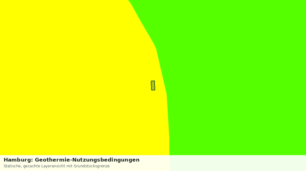 Statische Kartenansicht: Hamburg: Geothermie-Nutzungsbedingungen