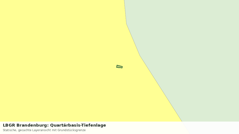 Statische Kartenansicht: LBGR Brandenburg: Quartärbasis-Tiefenlage