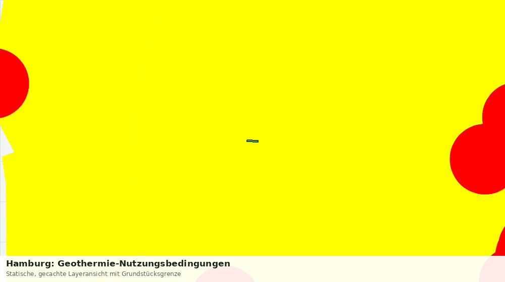 Statische Kartenansicht: Hamburg: Geothermie-Nutzungsbedingungen