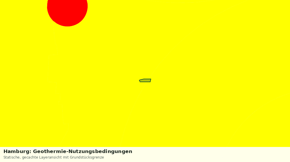 Statische Kartenansicht: Hamburg: Geothermie-Nutzungsbedingungen