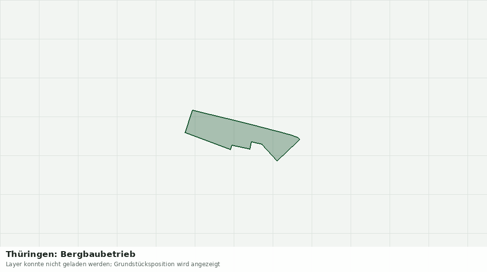 Statische Kartenansicht: Thüringen: Bergbaubetrieb