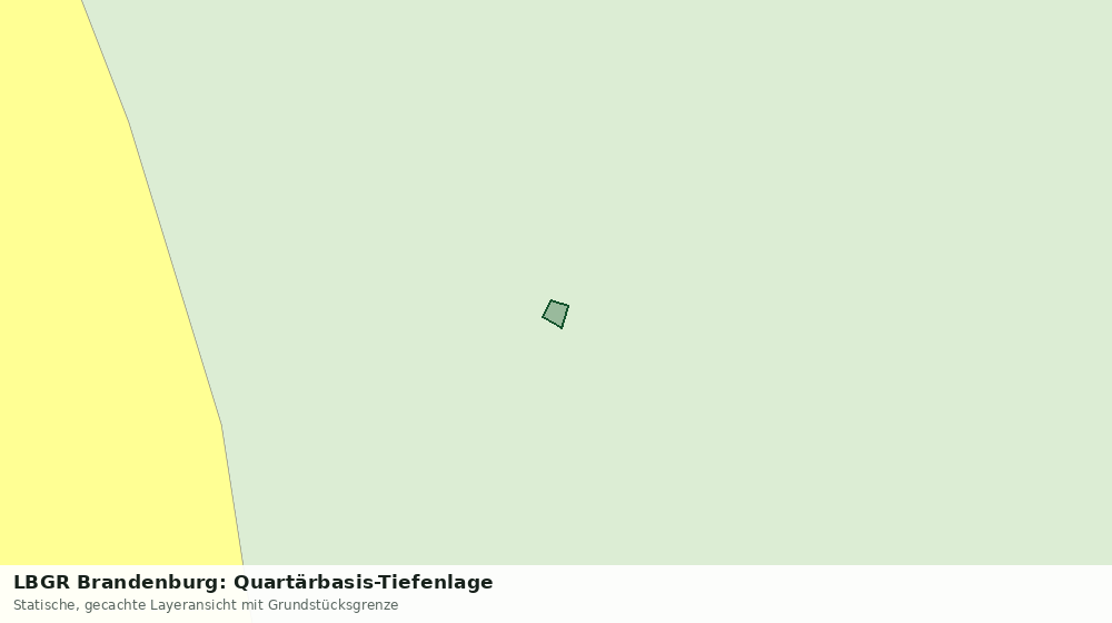 Statische Kartenansicht: LBGR Brandenburg: Quartärbasis-Tiefenlage