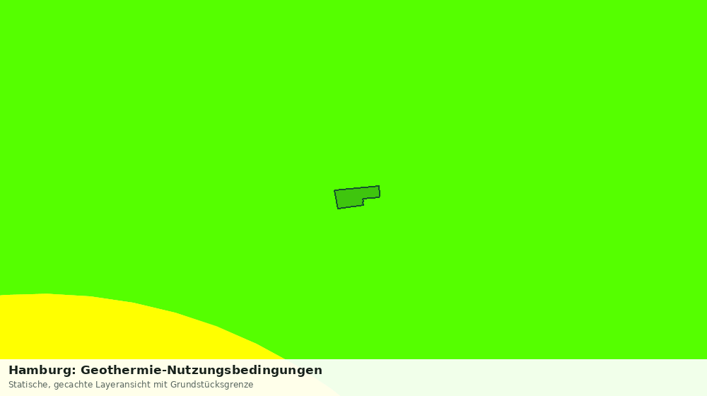 Statische Kartenansicht: Hamburg: Geothermie-Nutzungsbedingungen